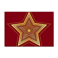 Christmas Star Seamless Pattern Sticker A4 (10 Pack) by Ket1n9
