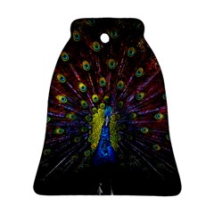 Beautiful Peacock Feather Bell Ornament (two Sides) by Ket1n9