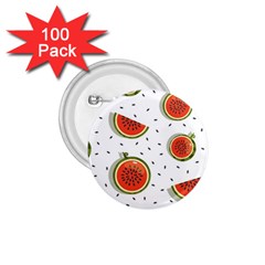 Seamless Background Pattern-with-watermelon Slices 1 75  Buttons (100 Pack)  by Ket1n9