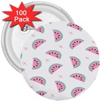 Fresh Watermelon Slices Texture 3  Buttons (100 pack)  Front