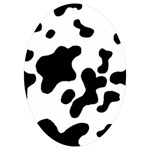 Cow Pattern UV Print Acrylic Ornament Oval Front