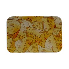 Cheese Slices Seamless Pattern Cartoon Style Open Lid Metal Box (silver)   by Ket1n9
