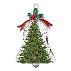 New Year S Eve New Year S Day Metal Holly Leaf Bell Ornament by Ket1n9