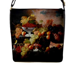 Abundance Of Fruit Severin Roesen Flap Closure Messenger Bag (l) by Hannah976