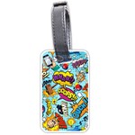 Comic Elements Colorful Seamless Pattern Luggage Tag (one side) Front