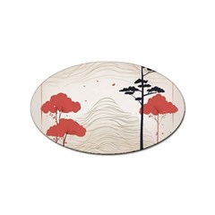 Japanese Nature Spring Garden Sticker Oval (10 Pack) by Ndabl3x