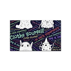 Experience Feeling Clothing Self Sticker Rectangular (100 Pack) by Paksenen