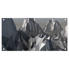 Gray Mountain Illustration Grey Mountain Digital Banner And Sign 4  X 2  by Cendanart