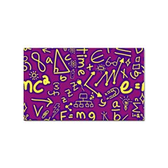 Background Doodles Math Sticker (rectangular) by Bedest