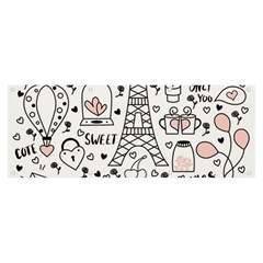 Big Collection With Hand Drawn Objects Valentines Day Banner And Sign 8  X 3  by Bedest