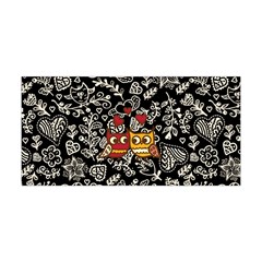 Flowers Black Cute Owl Love Yoga Headband by CoolDesigns