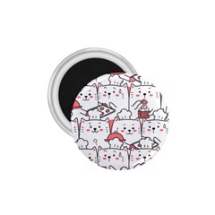Cute Cat Chef Cooking Seamless Pattern Cartoon 1 75  Magnets by Bedest