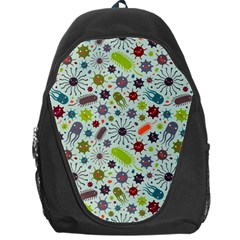 Seamless Pattern With Viruses Backpack Bag by Bedest