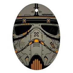Stormtrooper Ornament (oval) by Cendanart