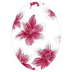 Hawaiian Flowers Uv Print Acrylic Ornament Oval by essentialimage