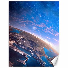 Earth Blue Galaxy Sky Space Canvas 12  X 16  by Cemarart