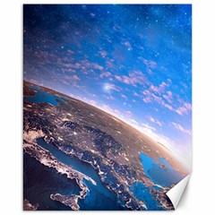 Earth Blue Galaxy Sky Space Canvas 16  X 20  by Cemarart