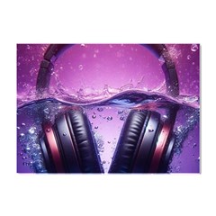 Headphones Sound Audio Music Radio Crystal Sticker (a4) by Hannah976