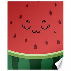 Watermelon Lock Love Canvas 16  X 20  by Cemarart