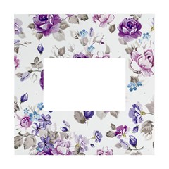 Flower-floral-design-paper-pattern-purple-watercolor-flowers-vector-material-90d2d381fc90ea7e9bf8355 White Box Photo Frame 4  X 6  by saad11