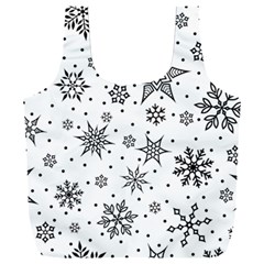 Snowflake-icon-vector-christmas-seamless-background-531ed32d02319f9f1bce1dc6587194eb Full Print Recycle Bag (xxxl) by saad11