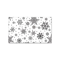 Snowflake-icon-vector-christmas-seamless-background-531ed32d02319f9f1bce1dc6587194eb Sticker Rectangular (100 Pack) by saad11