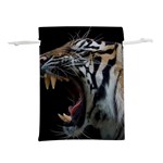 Angry Tiger Roar Lightweight Drawstring Pouch (M) Front