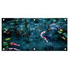 Fish Koi Carp Banner And Sign 4  X 2  by Cemarart