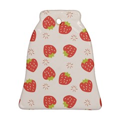 Strawberries Pattern Design Ornament (bell) by Grandong