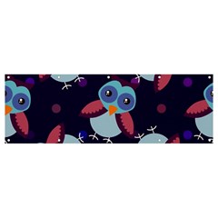 Owl Pattern Background Banner And Sign 12  X 4  by Grandong