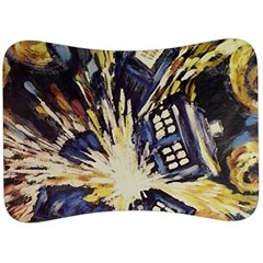 Tardis Doctor Who Pattern Velour Seat Head Rest Cushion by Cemarart