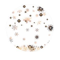 Golden-snowflake Mini Round Pill Box (pack Of 3) by saad11