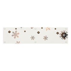 Golden-snowflake Banner And Sign 4  X 1  by saad11