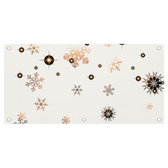 Golden-snowflake Banner And Sign 4  X 2  by saad11
