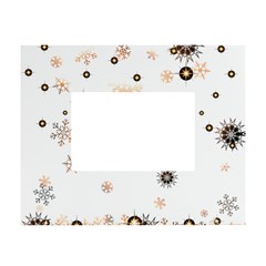 Golden-snowflake White Tabletop Photo Frame 4 x6  by saad11
