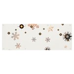 Golden-snowflake Banner and Sign 8  x 3  Front