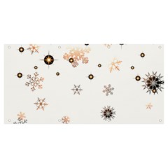 Golden-snowflake Banner And Sign 8  X 4  by saad11
