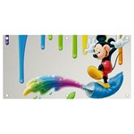 Mickey Mouse, Apple Iphone, Disney, Logo Banner and Sign 4  x 2  Front