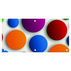 Abstract Dots Colorful Banner And Sign 6  X 3  by nateshop