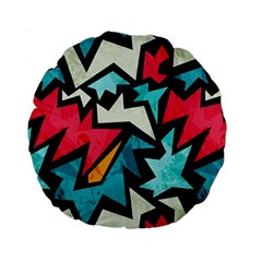 Abstract, Colorful, Colors Standard 15  Premium Round Cushions by nateshop