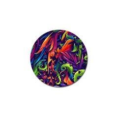 Colorful Floral Patterns, Abstract Floral Background Golf Ball Marker (10 Pack) by nateshop