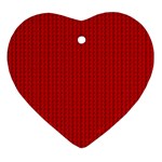 Ed Lego Texture Macro, Red Dots Background, Lego, Red Heart Ornament (Two Sides) Back