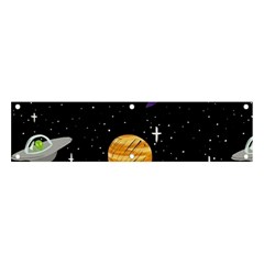 Space Cartoon, Planets, Rockets Banner And Sign 4  X 1  by nateshop