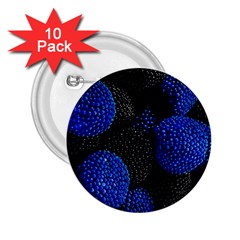 Berry, One,berry Blue Black 2 25  Buttons (10 Pack)  by nateshop