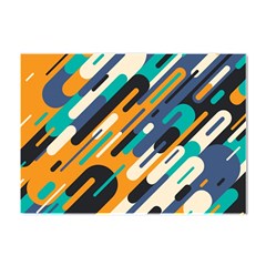 Abstract Rays, Material Design, Colorful Lines, Geometric Crystal Sticker (a4) by nateshop