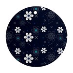 Flowers Pattern , Pattern, Flowers, Texture Round Ornament (Two Sides) Front