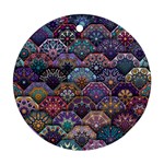 Texture, Pattern, Abstract Round Ornament (Two Sides) Front