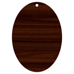 Dark Brown Wood Texture, Cherry Wood Texture, Wooden Uv Print Acrylic Ornament Oval by nateshop