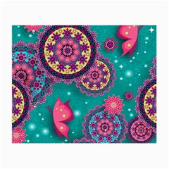 Floral Pattern, Abstract, Colorful, Flow Small Glasses Cloth by nateshop