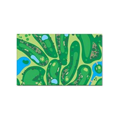 Golf Course Par Golf Course Green Sticker Rectangular (100 Pack) by Cemarart